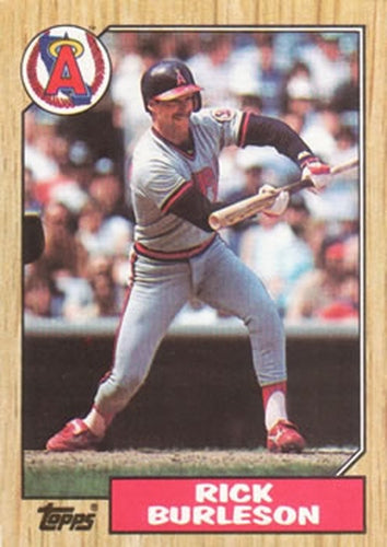 #579 Rick Burleson - California Angels - 1987 Topps Baseball