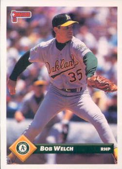 #579 Bob Welch - Oakland Athletics - 1993 Donruss Baseball