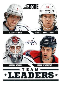 #579 Alex Ovechkin / Braden Holtby / Matt Hendricks / Nicklas Backstrom - Washington Capitals - 2013-14 Score Hockey