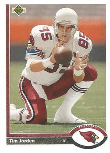 #579 Tim Jorden - Phoenix Cardinals - 1991 Upper Deck Football