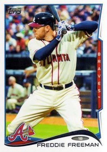 #579a Freddie Freeman - Atlanta Braves - 2014 Topps Baseball