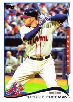 #579b Freddie Freeman - Atlanta Braves - 2014 Topps Baseball