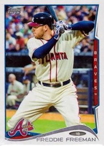 #579c Freddie Freeman - Atlanta Braves - 2014 Topps Baseball