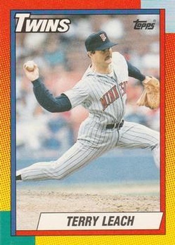 #57T Terry Leach - Minnesota Twins - 1990 Topps Traded Baseball