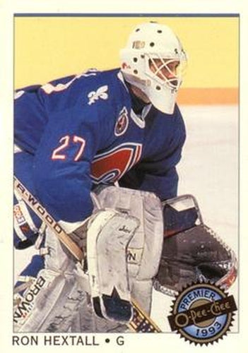 #57 Ron Hextall - Quebec Nordiques - 1992-93 O-Pee-Chee Premier Hockey