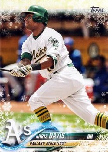 #HMW57 Khris Davis - Oakland Athletics - 2018 Topps Holiday Baseball