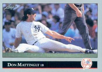 #57 Don Mattingly - New York Yankees - 1992 Leaf Baseball