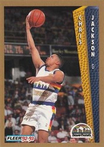 #57 Chris Jackson - Denver Nuggets - 1992-93 Fleer Basketball