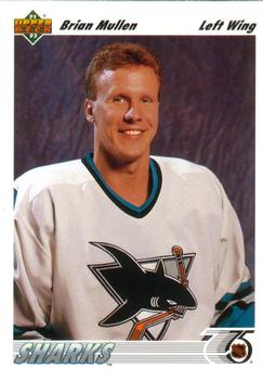 #57 Brian Mullen - San Jose Sharks - 1991-92 Upper Deck Hockey