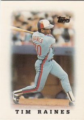 #57 Tim Raines - Montreal Expos - 1988 Topps Major League Leaders Minis Baseball