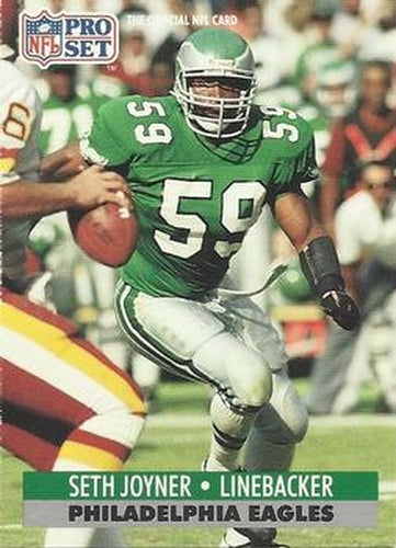 #257 Seth Joyner - Philadelphia Eagles - 1991 Pro Set Football