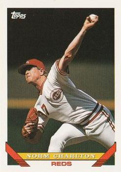 #57 Norm Charlton - Cincinnati Reds - 1993 Topps Baseball