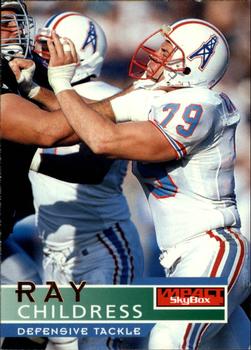 #57 Ray Childress - Houston Oilers - 1995 SkyBox Impact Football