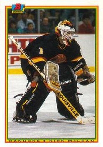 #57 Kirk McLean - Vancouver Canucks - 1990-91 Bowman Hockey