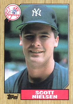 #57 Scott Nielsen - New York Yankees - 1987 Topps Baseball
