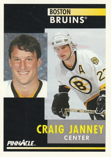#57 Craig Janney - Boston Bruins - 1991-92 Pinnacle Hockey