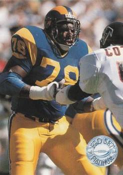 #57 Jackie Slater - Los Angeles Rams - 1991 Pro Set Platinum Football