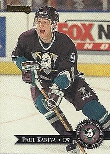 #57 Paul Kariya - Anaheim Mighty Ducks - 1995-96 Donruss Hockey