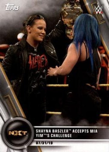 #57 Shayna Baszler Accepts Mia Yim's Challenge - 2020 Topps WWE Women's Division Wrestling