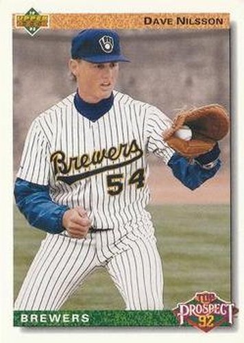#57 Dave Nilsson - Milwaukee Brewers - 1992 Upper Deck Baseball