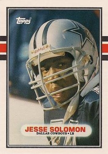 #57T Jesse Solomon - Dallas Cowboys - 1989 Topps Traded Football