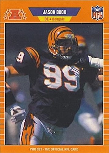 #57 Jason Buck - Cincinnati Bengals - 1989 Pro Set Football
