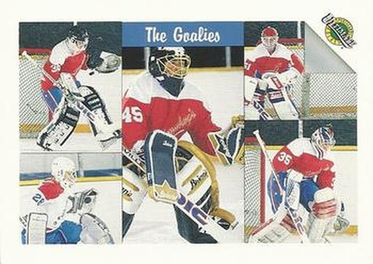 #57 Andrew Verner / Chris Osgood / Jamie McLennan / Marcel Cousineau / Mike Torchia - Edmonton Oilers / Detroit Red Wings / Toronto Maple Leafs / Boston Bruins / Minnesota North Stars - 1991 Ultimate Draft Hockey