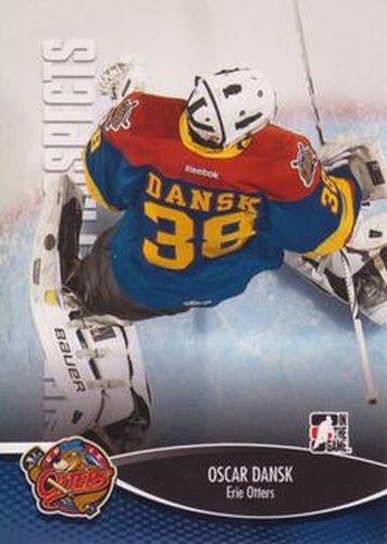#57 Oscar Dansk - Erie Otters - 2012-13 In The Game Heroes and Prospects Hockey