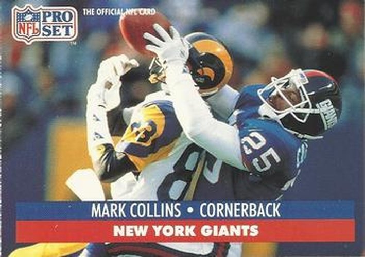#57 Mark Collins - New York Giants - 1991 Pro Set Football