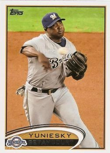 #57 Yuniesky Betancourt - Milwaukee Brewers - 2012 Topps Baseball