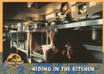 #57 Hiding in the Kitchen - 1993 Topps Jurassic Park