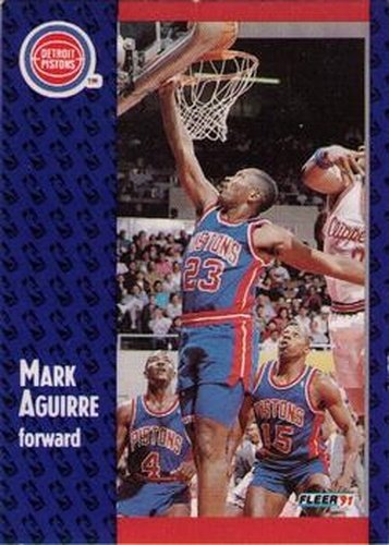 #57 Mark Aguirre - Detroit Pistons - 1991-92 Fleer Basketball