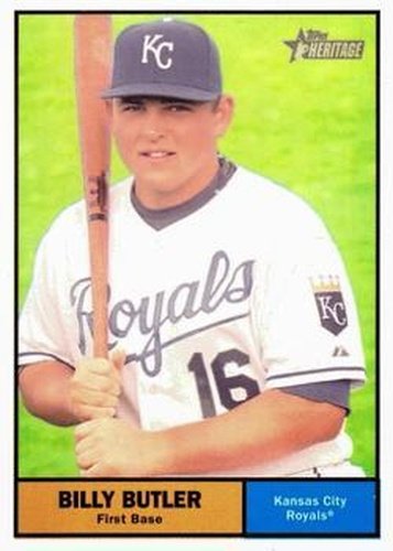 #57 Billy Butler - Kansas City Royals - 2010 Topps Heritage Baseball
