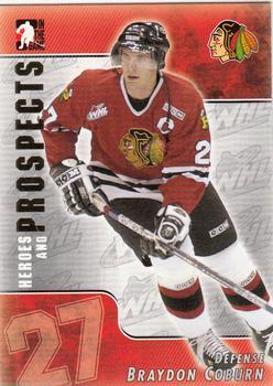 #57 Braydon Coburn - Portland Winterhawks - 2004-05 In The Game Heroes and Prospects Hockey