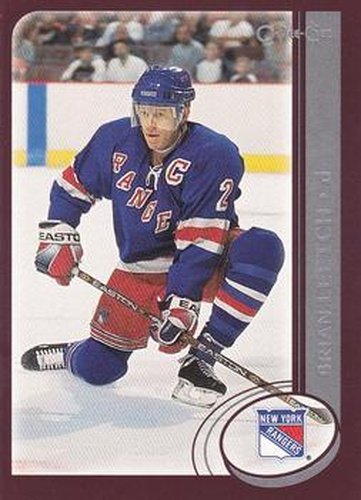 #57 Brian Leetch - New York Rangers - 2002-03 O-Pee-Chee Hockey
