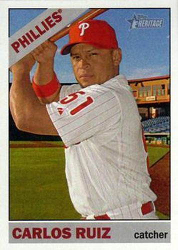 #57 Carlos Ruiz - Philadelphia Phillies - 2015 Topps Heritage Baseball