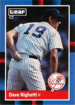 #57 Dave Righetti - New York Yankees - 1988 Leaf Baseball