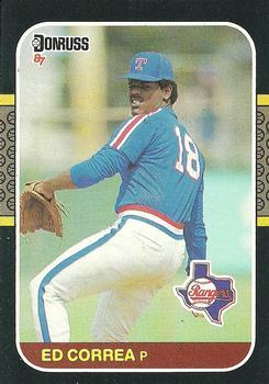 #57 Ed Correa - Texas Rangers - 1987 Donruss Baseball