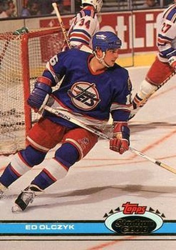 #57 Ed Olczyk - Winnipeg Jets - 1991-92 Stadium Club Hockey