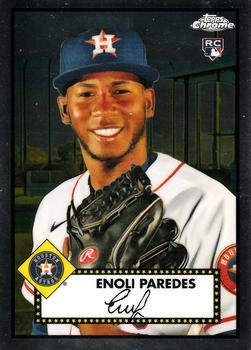 #57 Enoli Paredes - Houston Astros - 2021 Topps Chrome Platinum Anniversary Baseball