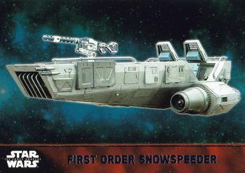 #57 First Order Snowspeeder - 2015 Topps Star Wars The Force Awakens