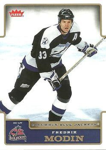 #57 Fredrik Modin - Columbus Blue Jackets - 2006-07 Fleer Hockey