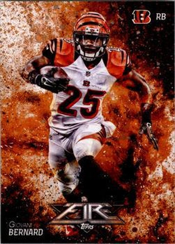 #57 Giovani Bernard - Cincinnati Bengals - 2014 Topps Fire Football