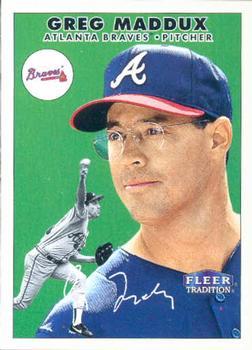 #57 Greg Maddux - Atlanta Braves - 2000 Fleer Tradition Baseball