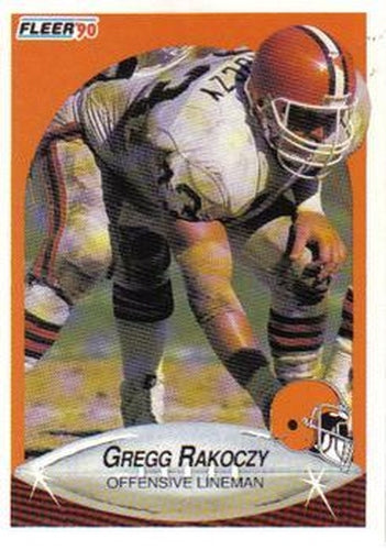 #57 Gregg Rakoczy - Cleveland Browns - 1990 Fleer Football
