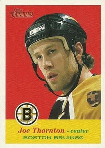 #57 Joe Thornton - Boston Bruins - 2001-02 Topps Heritage Hockey