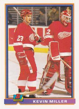 #57 Kevin Miller - Detroit Red Wings - 1991-92 Bowman Hockey