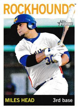 #57 Miles Head - Midland Rockhounds - 2013 Topps Heritage Minor League Baseball