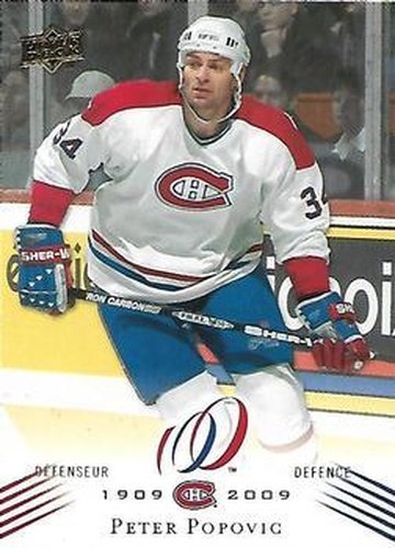 #57 Peter Popovic - Montreal Canadiens - 2008-09 Upper Deck Montreal Canadiens Centennial Hockey