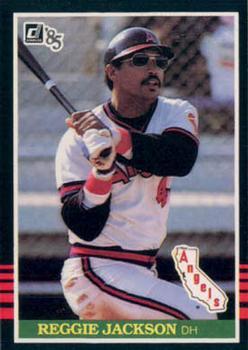 #57 Reggie Jackson - California Angels - 1985 Donruss Baseball